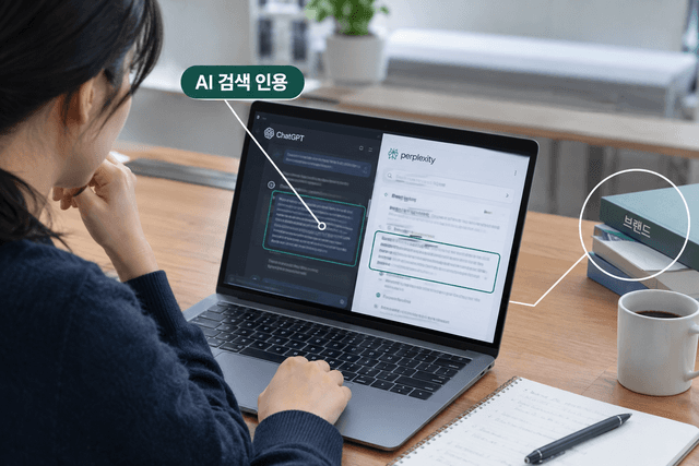AI 검색 인용 기준 완전 해부 — ChatGPT·Perplexity가 브랜드를 고르는 6가지 신호