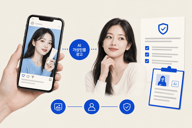 인공지능으로 만든 가상 인물이 광고에 등장할 때 실제 사람과의 경계를 소비자에게 알려야 하는 표시 규제를 다룬 주제