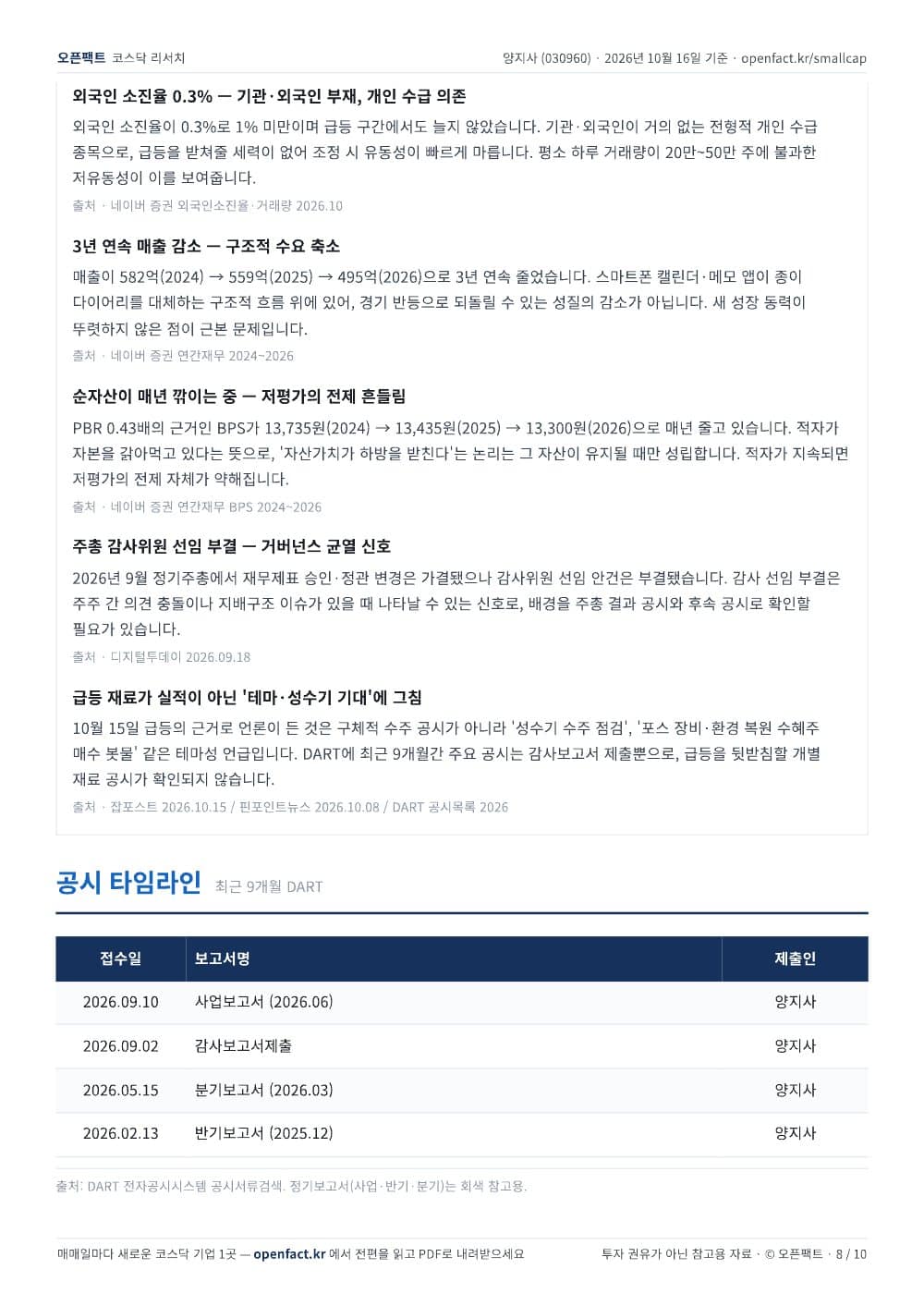 양지사 리포트 8쪽