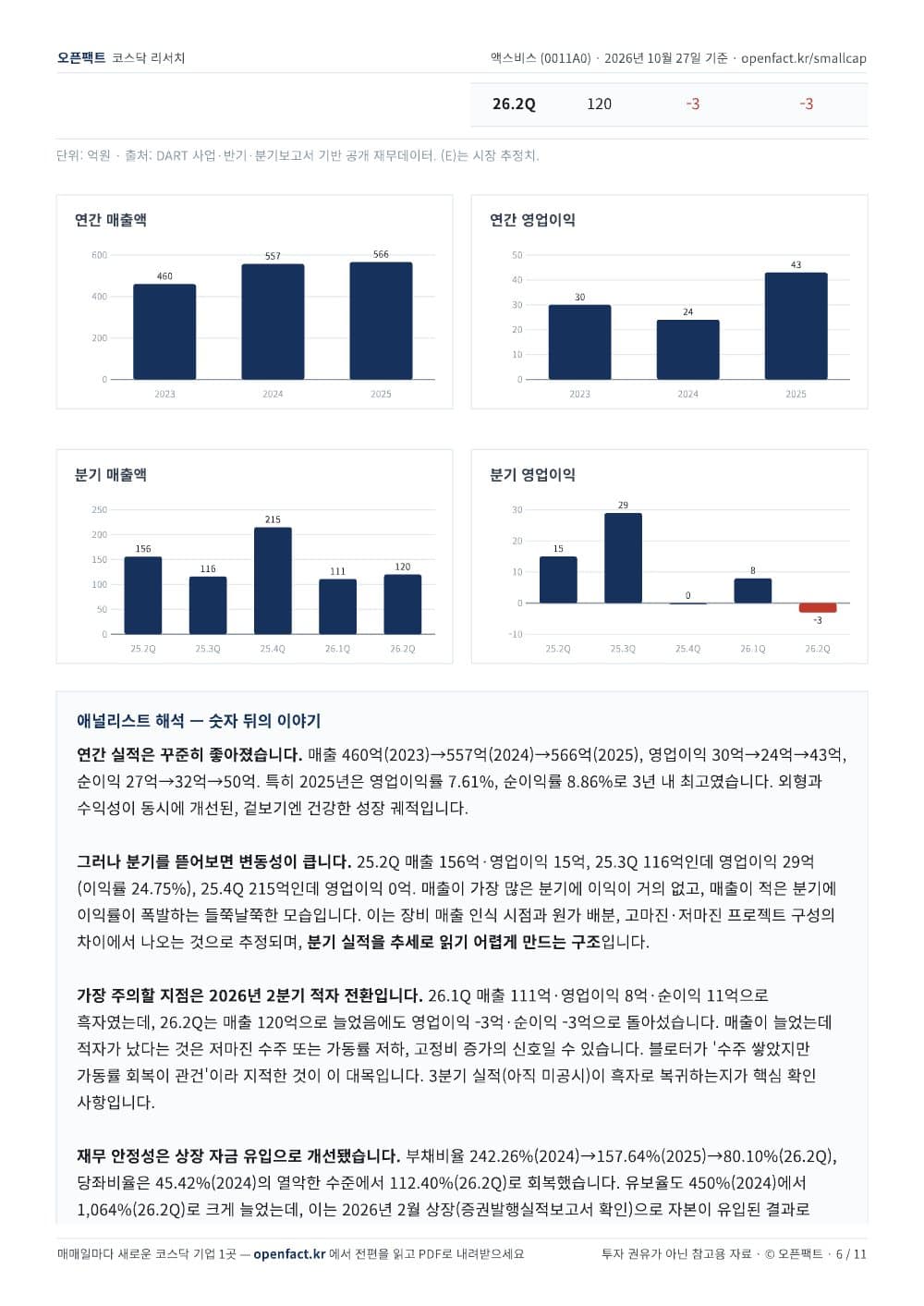 액스비스 리포트 6쪽