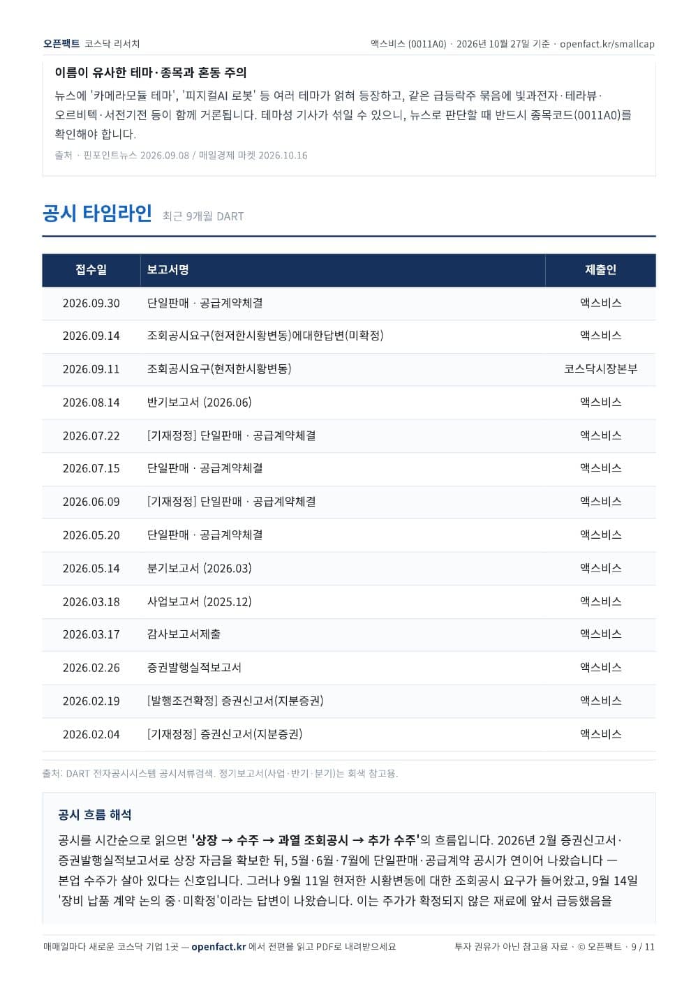 액스비스 리포트 9쪽