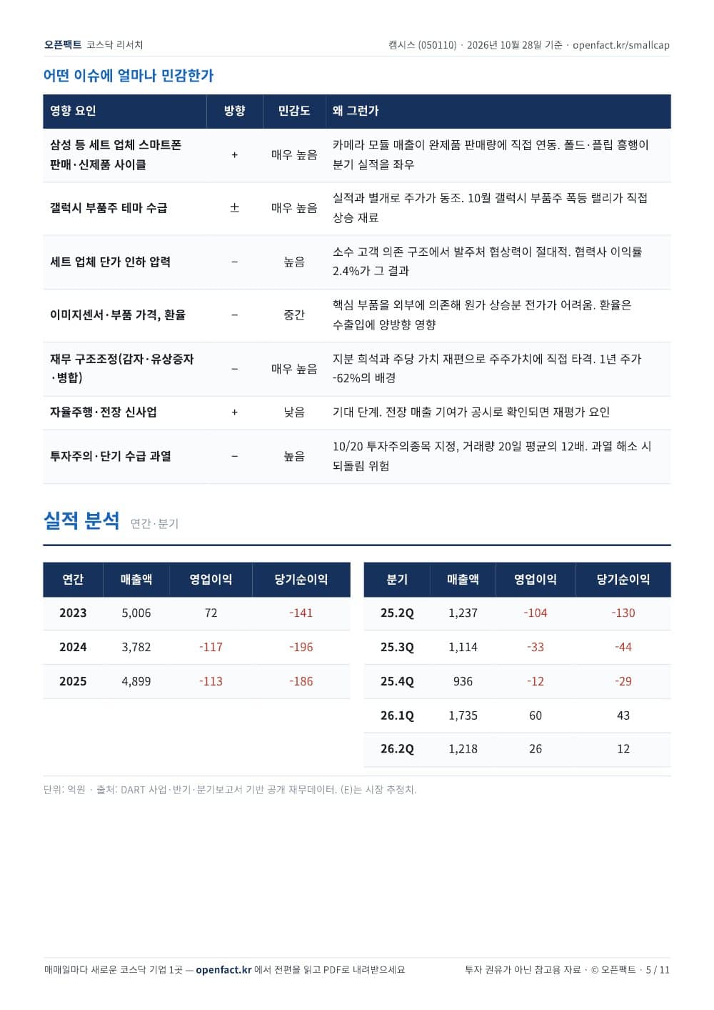 캠시스 리포트 5쪽